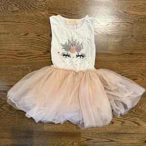 Tutu Du Monde White and Pink Tutu Dress